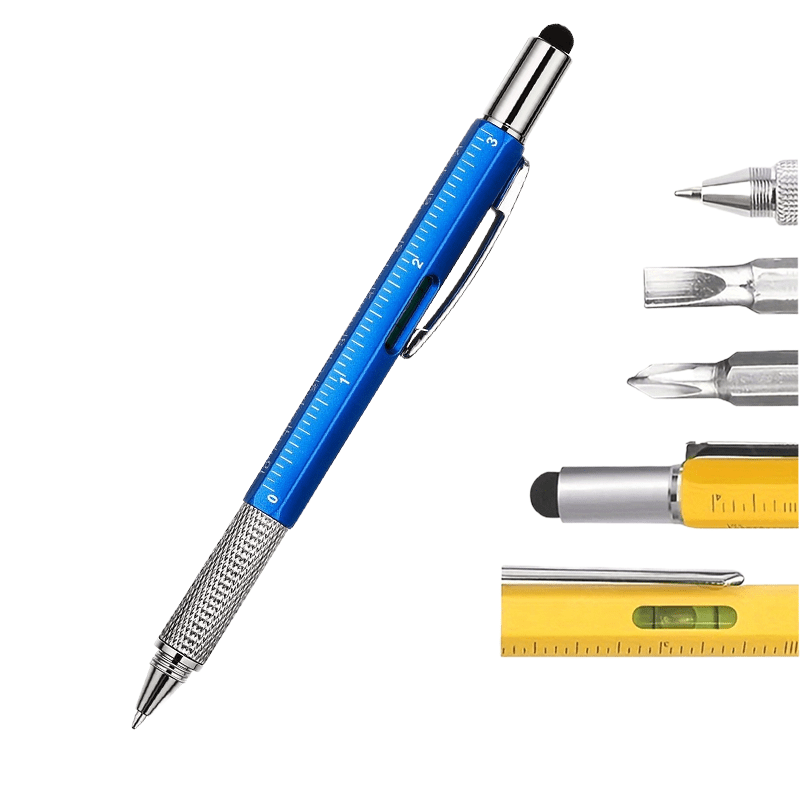 TEMU 1pc 6-in-1 Multifunctional Pen - Screwdriver Multi-tool For Men, Cool Gadgets, Compact Multi-tool Gift For Valentine's Day, Father's Day, And