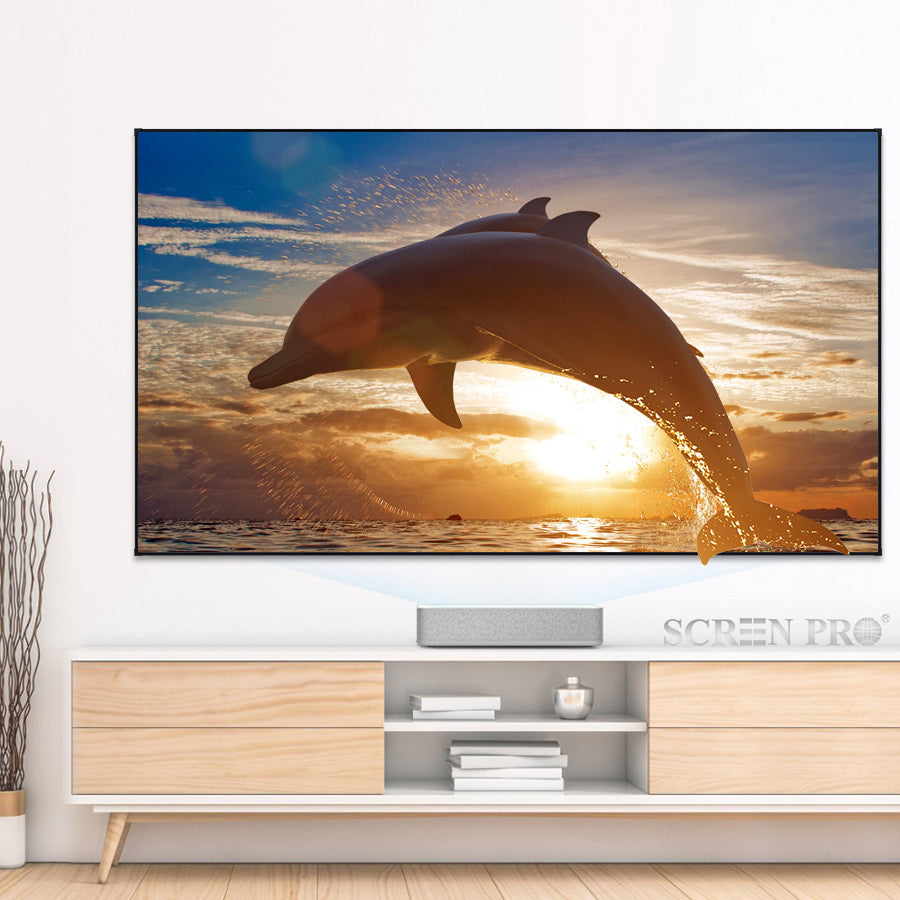 Special Price 100 inch ALR Projector Screen Fixed Frame UST Ultra Short Throw Home Cinema Laser TV Projector Screen