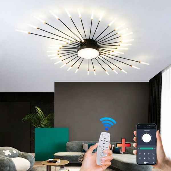 Hot Sale Fireworks Led Chandelier For Living Room Bedroom Home Chandelier Modern Led Ceiling Chandelier Lamp Lighting Chandelier
