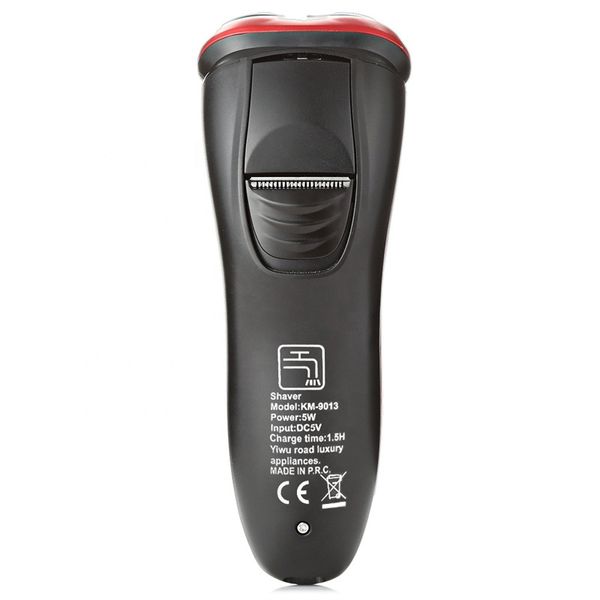 Original Kemei Rechargeable Electric Shaver Washable Trimmer Barbeador Face Men Rotatable Shaving Machine Groomer Beard 3D Electric Razor Dr