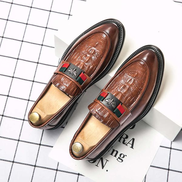 Casual Breathable Leather Loafers Business Office Shoes For Men Driving Moccasins Comfortable Slip On Tassel Shoe37-44