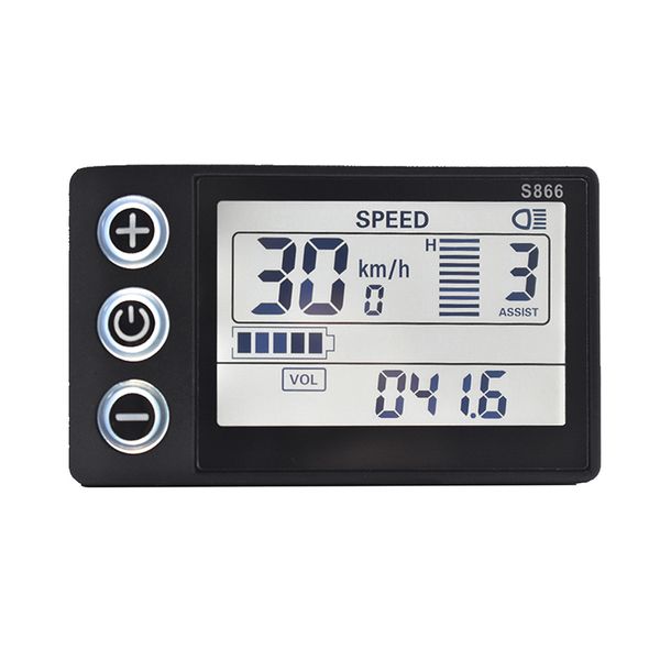 Electric Bike LCD Display Meter E Scooter LCD Panel With USB UART For Mountain Electric Bike Parts