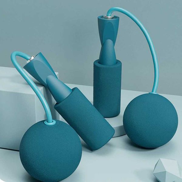 Jump Ropes Equipped with heavy ball gym equipment cordless skiing rope yoga exercise aerobic training fast jump rope Y240423