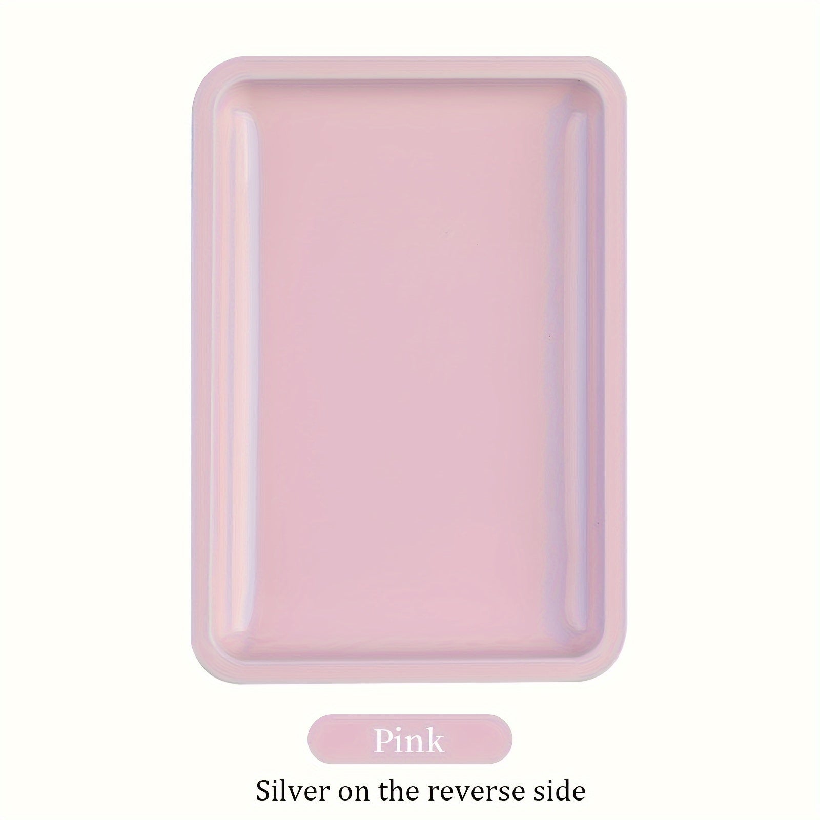 TEMU Desktop Tray Tool Storage Cabinet Decoration Nail Art Stainless Steel Tray Stainless Steel Jewelry Tray Decorative Jewelry Board Home Jewelry