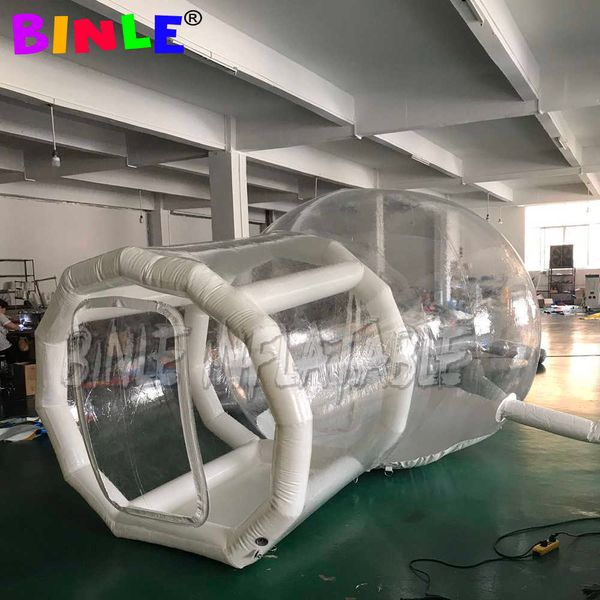 Romantic Clear dome inflatable bubble Tent with 1airtight channel pvc igloo camping tent-bubble house for sale