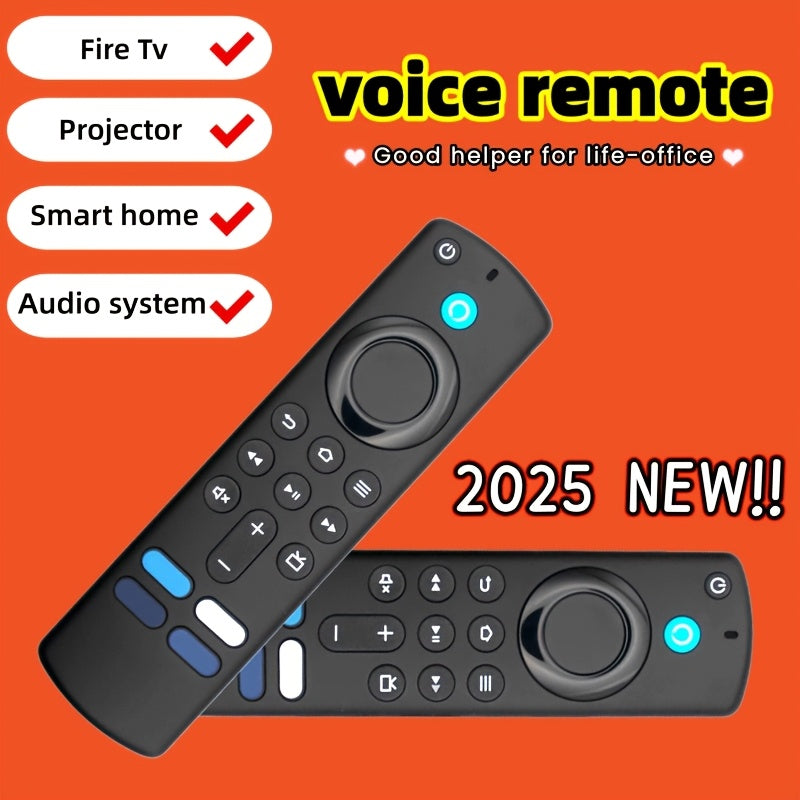 TEMU Voice-controlled Wireless Remote Control With Backlit Buttons, & Home , 4k Ultra Hd Compatible With , Microphone, Volume- Controls, Compatible