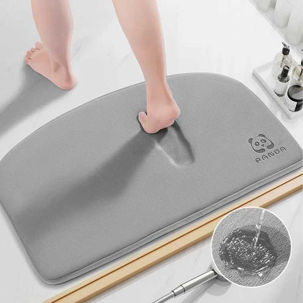 Super Absorbent Bath Mat Foot Pad Non-slip Bathroom Carpet Soft Bathroom Floor Mats Shower Room Entrance Rug Bath Rugs Door MatXJ240807