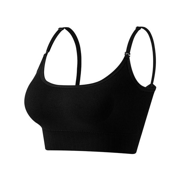 Women Adjustable Shoulder Strap Sports Bra Elastic Waist Training Yoga Pants Women Activewear Set