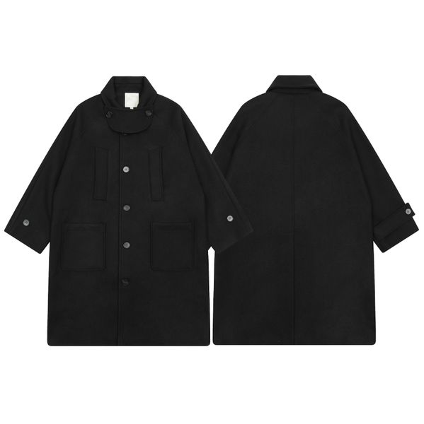 Designer Woolen Coat Wool Blends Outerwear Coats Overcoat Loose Trench Coat Woolen Overcoat Mens Womens 1 2 3 Keep warm undermycar