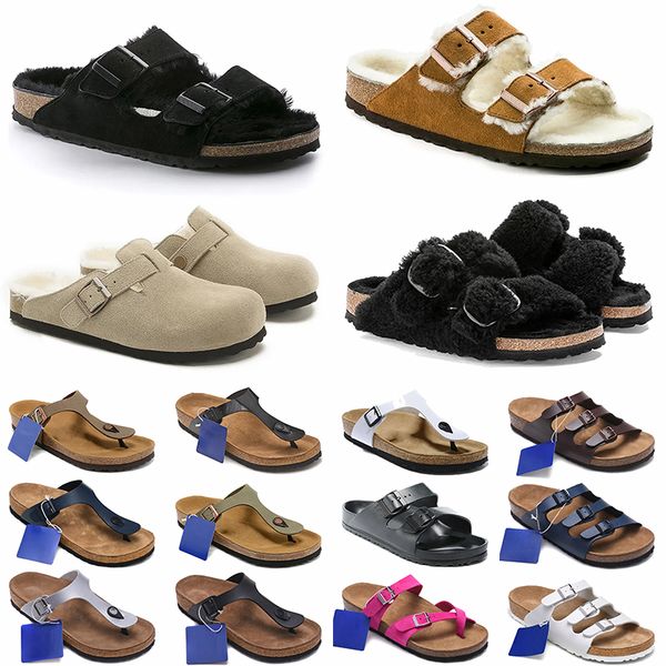Wholesale Womens Mens Flat Cotton Room Designer Sandals Luxury Beach Taupe Soft Footbed Classics Loafers Platform Vintage Suede Leather Slid