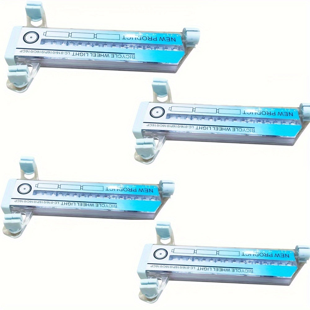 TEMU Bike Wheel Lights 4pcs Led Bike Lights Safety 32 Bright Patterns Bike Tire Lights For Bicycle Rim Lights For Night Riding, Battery Not Included