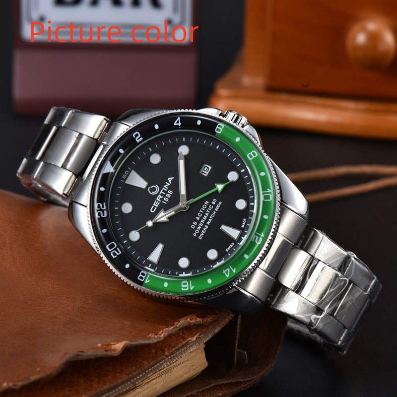 Certin Wrist Watches for Men 2024 New Mens Watches Three needles Quartz Watch High Quality Top Luxury Brand designer Clock Steel And Leather Belt Fa