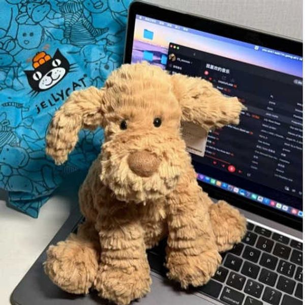 Original English jelly cat Dog Toy Wave Hair Series Soothing Doll Gift 70% off factory store sale