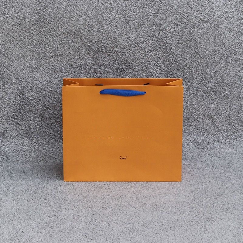 handbag1586 Yellow Jewelry box Parts Accessories High quality bags, yellow portable paper bags, clothing storage paper bags, gift boxes, hand-held w