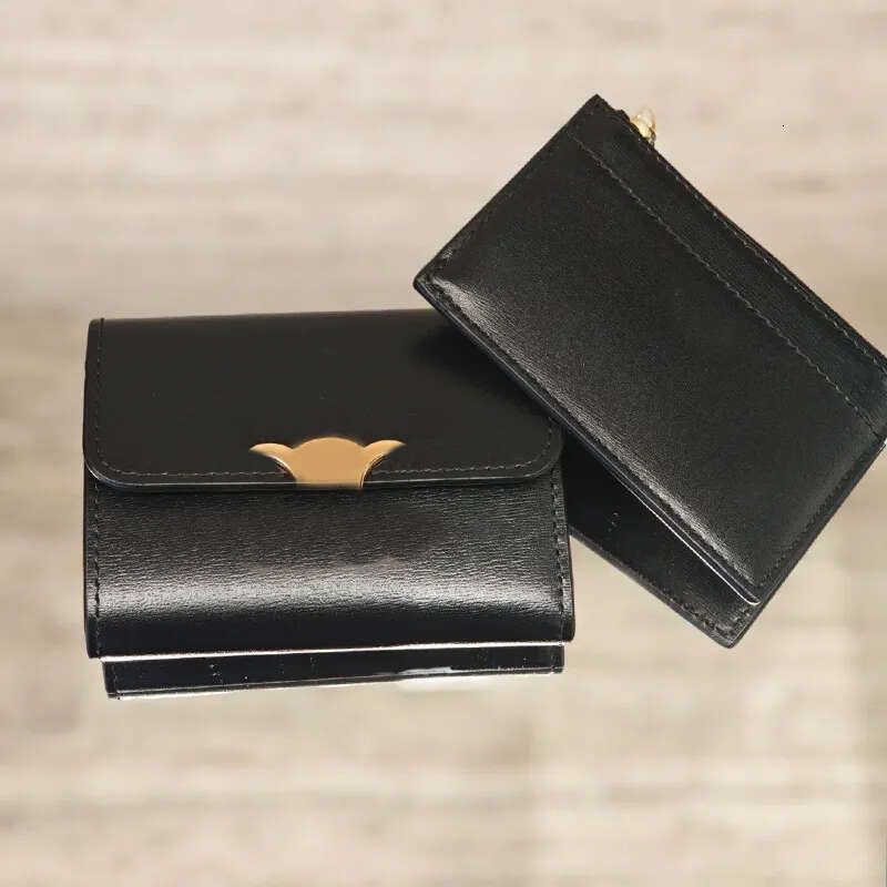 Women&#039;s Wallets Designer Mini Short Wallet New Glacier Blue High Quality Letters Print Leather Credit Card Holder Small Coin Bag