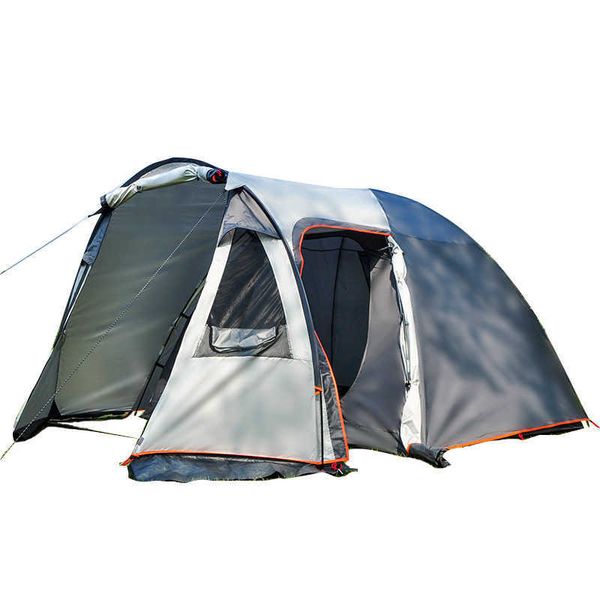 Tents and Shelters Outdoor Camping Tent 34 People Camping Windproof And Waterproof DoubleLayer Camping Tent Is Easy To Carry Instantly J2302