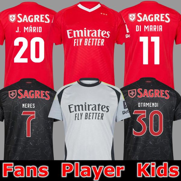 24 25 Fans Player version BenficaS soccer jerseys SEFEROVIC WALDSCHMIDT RAFA G.RAMOS 2024 2025 Home Away Men kids kit Football shirts OTAMEN