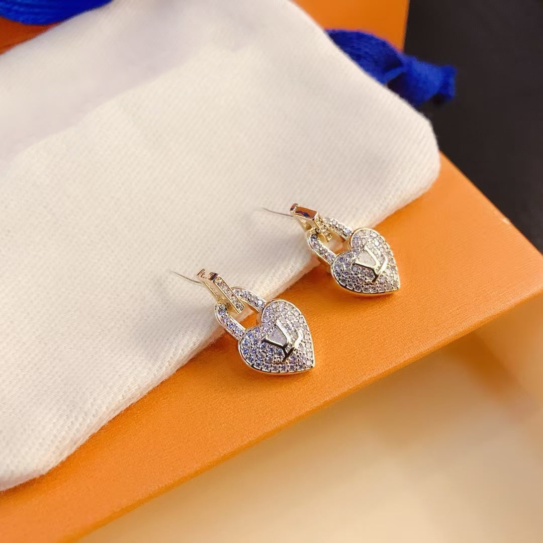 Gold Hoop earrings designer earrings Double Layered Personality Jewellery Luxury designer earrings for woman