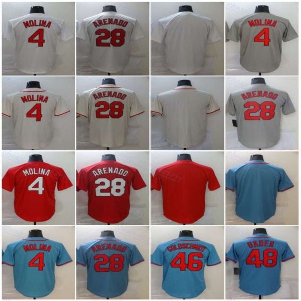 28 Nolan Arenado City Baseball Jerseys 40 Willson Contreras Paul Goldschmidt Yadier Molina Harrison Bader Adam Wainwright Ozzie Smith Red Wh