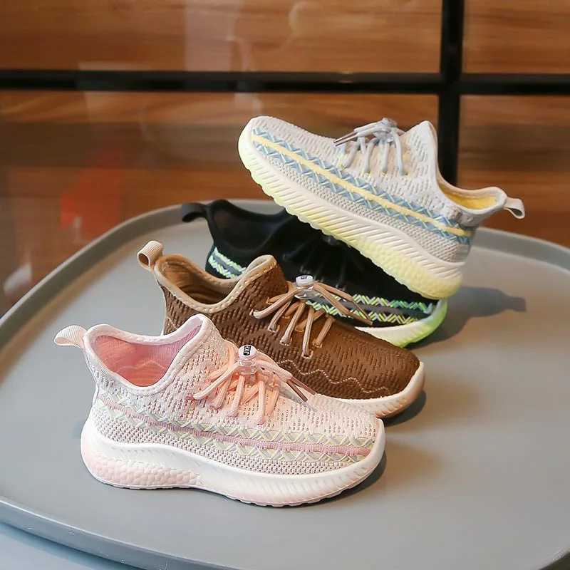 Kids Sneakers Sports Baby Soft Breathable Running Knitting Infant Teenage Boy Girl Lightweight Shoes Breathable Running Shoes XJ250628