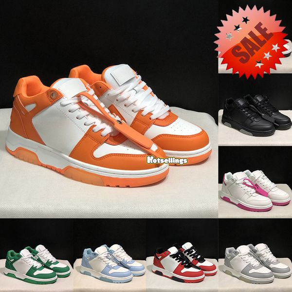 Out Of Office Designer Shoes For Men Women Tops Low Black Grey OOO Green Leather Flat Sole Sneakers Luxury chaussure New 2024 Mens Trainers