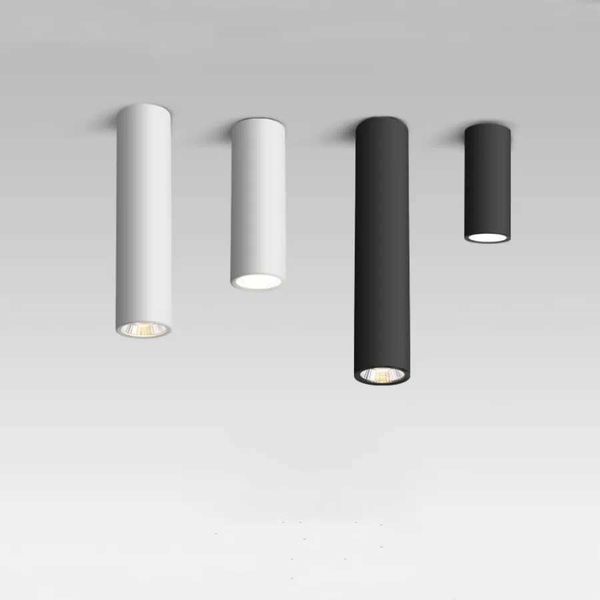 Long Barrel LED Down light Spotlight Ceiling light Dimmable COB 12W Surface Mounted Spotlights living Room Bedroom Shop 85-265V Y240802