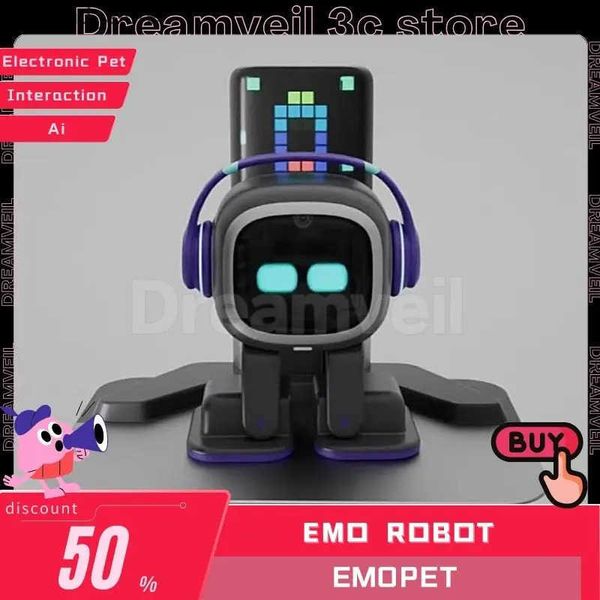Electronics Robots Emo Robot Emopet Intelligent Robots Electronic Pet Ai Children Voice Interaction Accompany Ai Face Recognition For Deskto