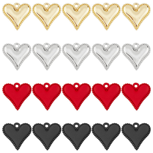 32pcs 4 Farben Legierungscharme