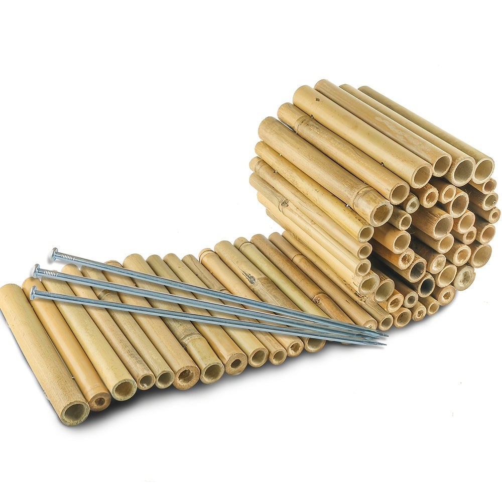 TEMU Fence - Flexible Landscape Edging With, For Flower Beds, Planters, Patio, Yard - Lightweight & Sturdy Outdoor Decoration Border, With Stalks -