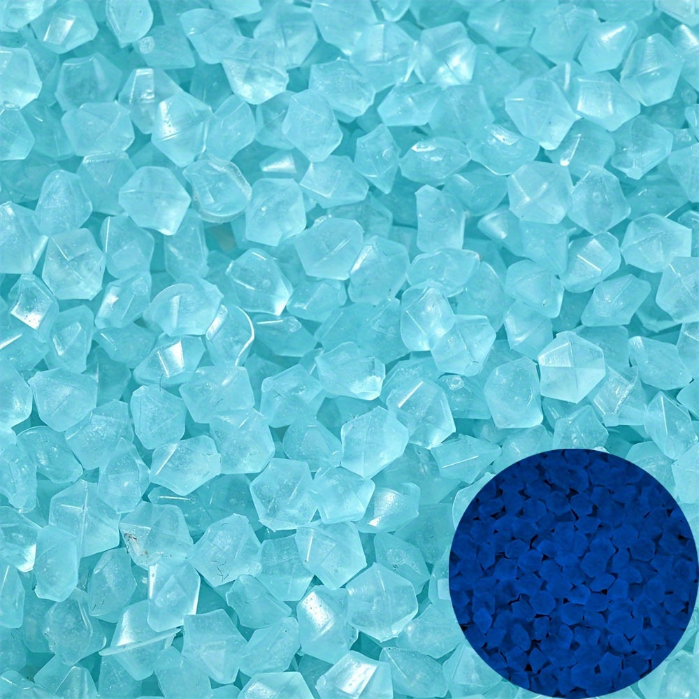 TEMU 2000pcs -the-dark Fluorescent Artificial Stones - -activated Resin Pebbles For Aquarium, Garden, Potted Plants & Bonsai Decor (3-5mm,