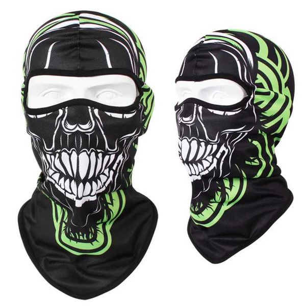 Motorcyc gear Men clava Multi-function Skull Face Mask MTB Bicyc Full Face Cover Shield Sunscreen Women wearXJ241021