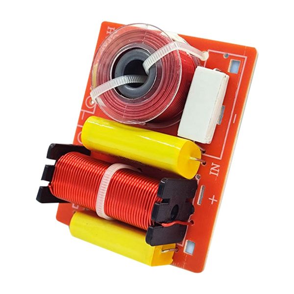 1 Piece Speaker 2 Way Audio Board Frequency Divider Treble Bass 2 Unit Crossover Filters 120W Bookshelf HIFI Speaker Divider DIY