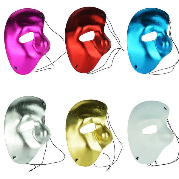 wholesale Party Phantom of the Opera Mens Half Face Mardi Gras Masquerade Mask Xmas Halloween Venetian Grand Event Costume Right Face Masks