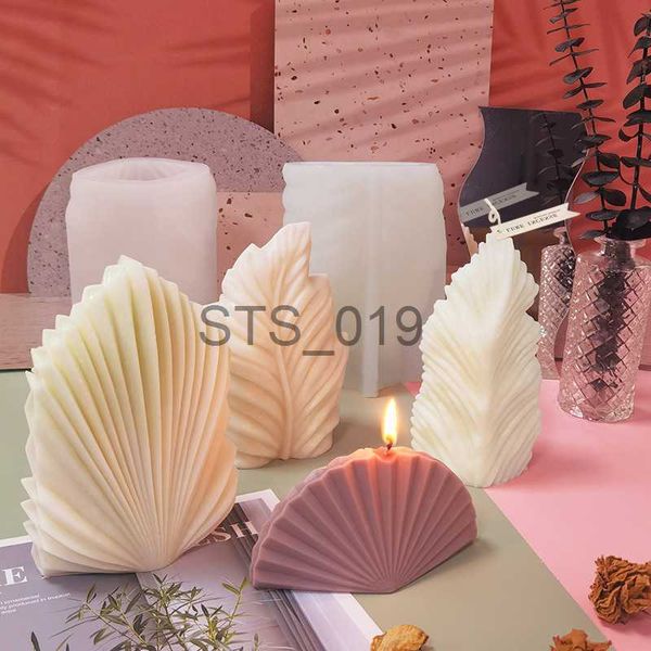 Other Health Beauty Items DIY Silicone Candle Mold Leaf Scented Candle Making Resin Molds Geometric Large Scallop Candle Soap Plaster Wax Mo