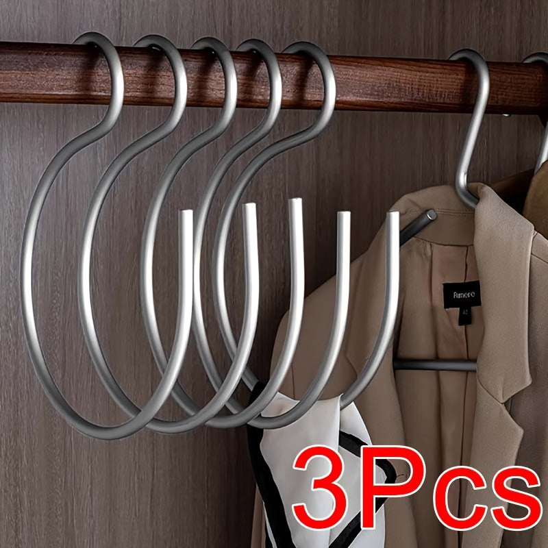 TEMU 1-3pcs Wall Mounted Hooks - Heavy Duty Hat Organizer & Hanger For Caps, Belts, Pants, Clothes, Bags | Closet, Bedroom, Entryway Storage Rack |