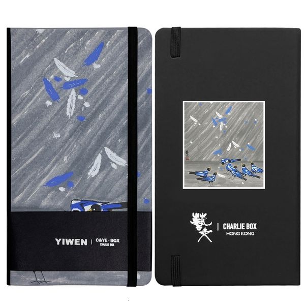 Prosperity Zhou Yiwen Artwork A6 Dot matrix Notebooks Schedule Journal Office School Stationery Culture and Creative Supplies w241126