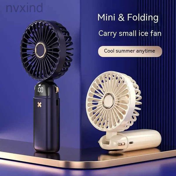 Electric Fans Aromatherapy Mini Handheld Small Fan Portable Silent Office Desk Student On Dormitory Charging Outdoor Hand Holding Fan d24042
