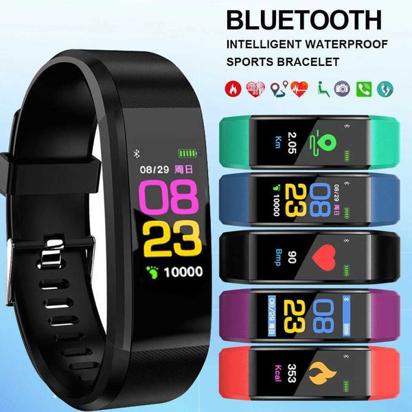 New Arrival Mens sports wristband temperature bracelet Smart Wah Fitness Rate Pedeter waterproof Smart Wah bracelet Z241114