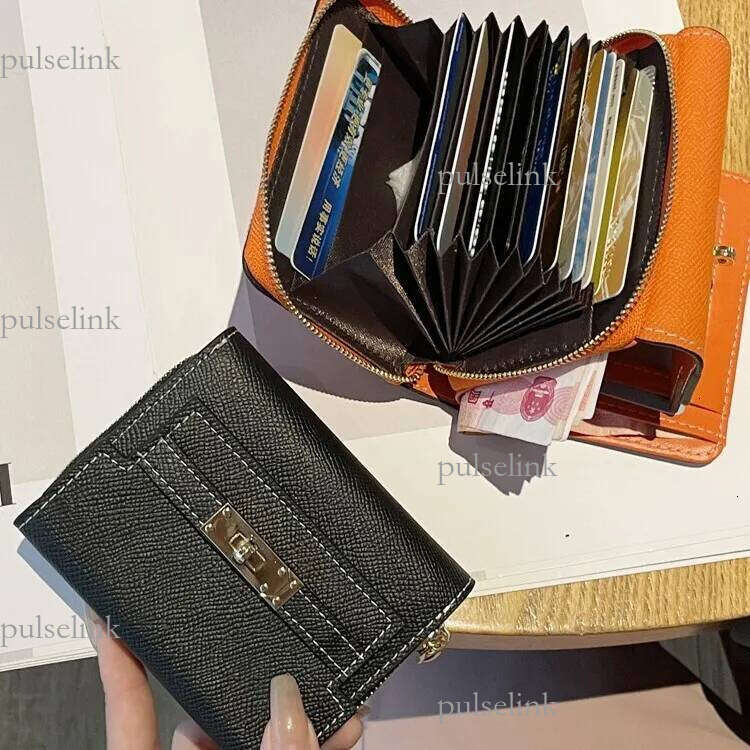 Cowhide Free Delivery Designer Simple Multifunctional Coin Purse 2025 Bag New High-end Niche Card Holder Two-in-one Short Wallet