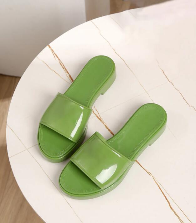 Flip-Flopsc Sandals Lady Fashion Metal Beach Slides for Summer LL100 26818
