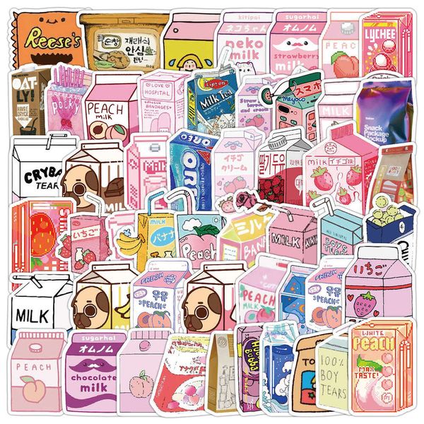 50PCSBeverage Packaging Graffiti Car Phone Refrigerator Guitar Decorative Stickers Waterproof Children Gift Sticker