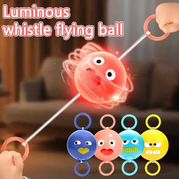 Luminous Whistle Ball Toy Stress Relieving Hand Eye Coordination Sports Steel Ball Toy Childrens Puzzle Gift W250210