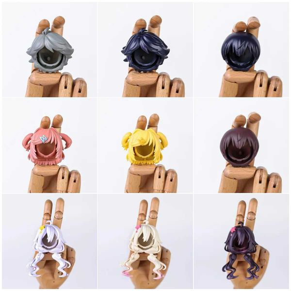 OB11 DOLL PLÁSTICA SUBSTITUIÇÃO DO CABELO DE CABEÇA PLÁSTICA Acessórios para OBITSU11 GSC 112 BJD Shell Boy Girl Toysavwj