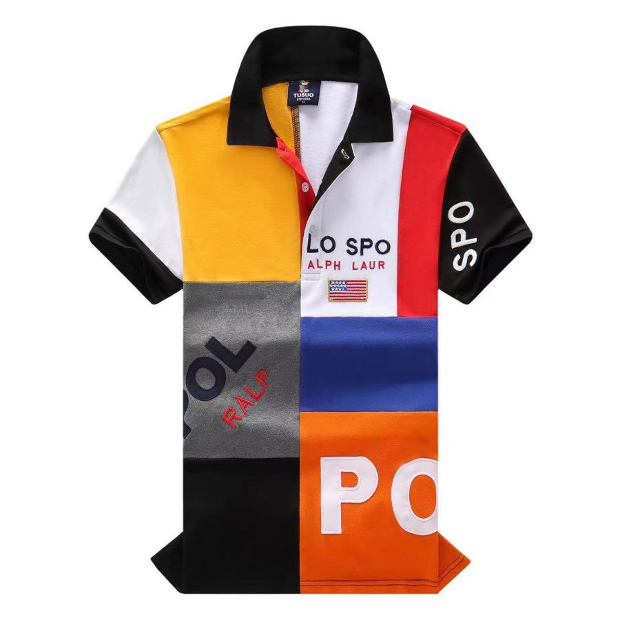 Polos Designer Wholesale Summer 2029 New High end Casual Fashion Men&#039;s Polos Collar Colorful Contrast Short Sleeve 100% Cotton S-6XL