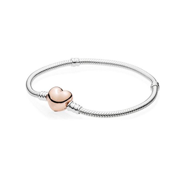 4-6 Bracelete de designer Snake Cadel Cadeia grossa Coração de prata Snake Shoes óssea amarelo ouro rosa ouro fundação rosa Cadeia branca de