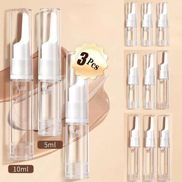 5-10-15Ml Clear Foundation Dispenser Bottle Portable Travel Essence Sample Container Airless Vacuum Eye Gel Cream Empty Tubes