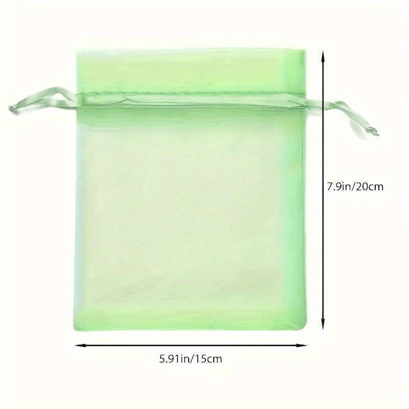 TEMU 100pcs Cover Mesh Bag With Drawstring, Fruit Protection Netting Bags For Fruit Trees, , Tomatoes, Veggies, Garden Mesh Barrier To Protect Plants