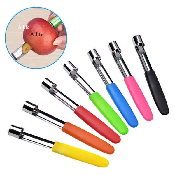 Creative Apple Stainless Steel Fruit Core Seed Remover Corer Seeder Gadgets Easy Twist Kitchen Tools Wholesale 0704