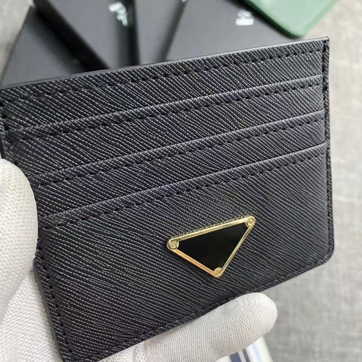 Saffiano designer bag genuine leather wallet Billfold Case Mini Card holder Coin Purse card holder For Men And Womens 7Y0703