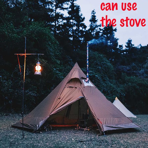 Tents and Shelters ASTA GEAR Track 5 Pyramid tent bushcraft lightweight 45 people outdoor hiking camping with snow skirt rainproof windproof